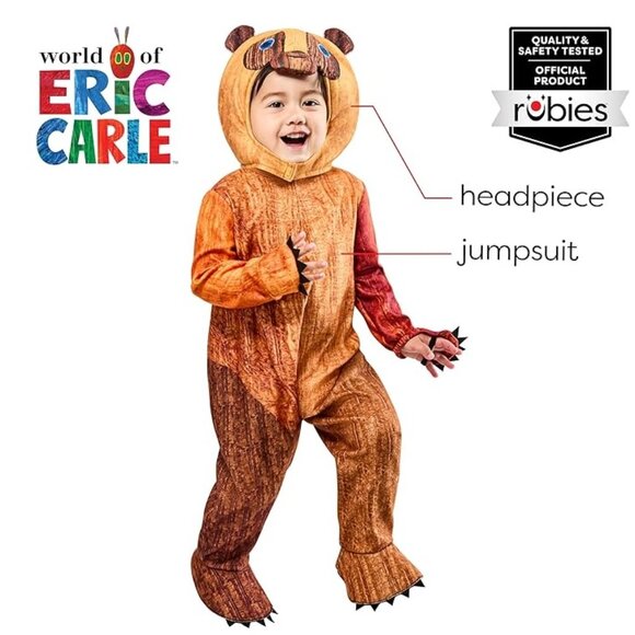 Toddler Boys Girl World of Eric Carle BROWN BEAR Halloween Costume Size 4T NWT - Picture 2 of 5